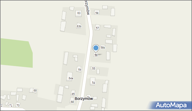 Borzymów, Borzymów, 56, mapa Borzymów