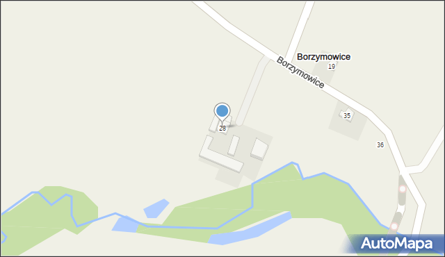 Borzymowice, Borzymowice, 28, mapa Borzymowice