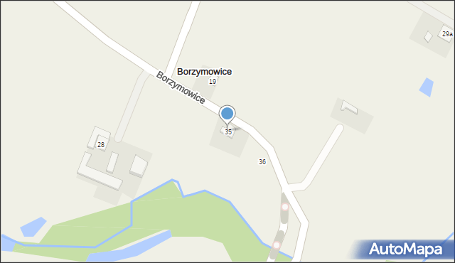 Borzymowice, Borzymowice, 35, mapa Borzymowice