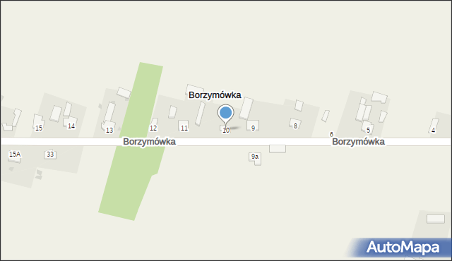 Borzymówka, Borzymówka, 10, mapa Borzymówka