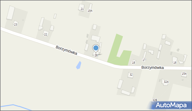 Borzymówka, Borzymówka, 19, mapa Borzymówka