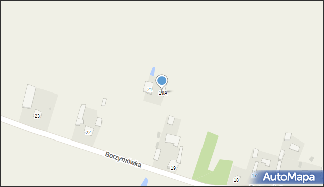 Borzymówka, Borzymówka, 19A, mapa Borzymówka