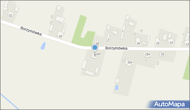 Borzymówka, Borzymówka, 32, mapa Borzymówka