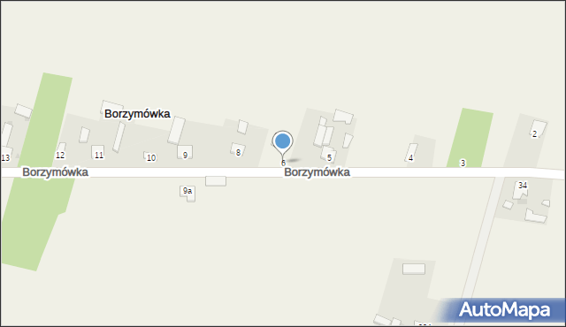 Borzymówka, Borzymówka, 6, mapa Borzymówka