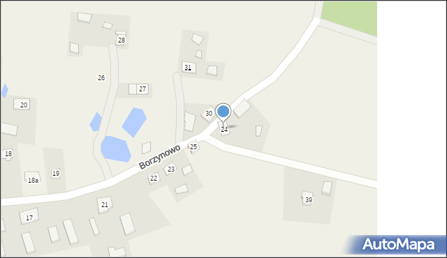 Borzynowo, Borzynowo, 24, mapa Borzynowo