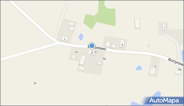 Borzynowo, Borzynowo, 4, mapa Borzynowo