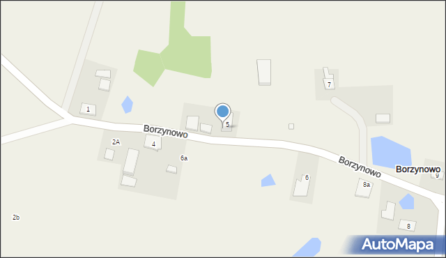 Borzynowo, Borzynowo, 5A, mapa Borzynowo