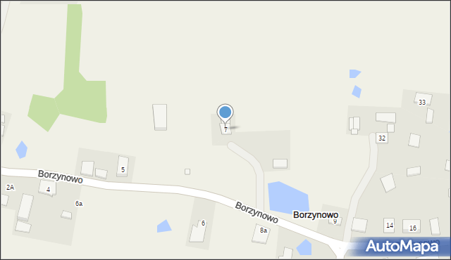 Borzynowo, Borzynowo, 7, mapa Borzynowo