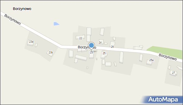 Borzynowo, Borzynowo, 23, mapa Borzynowo