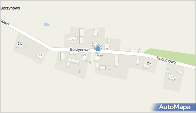 Borzynowo, Borzynowo, 25, mapa Borzynowo