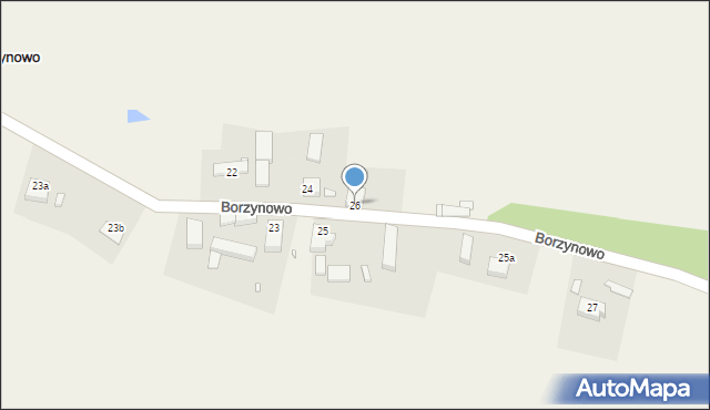 Borzynowo, Borzynowo, 26, mapa Borzynowo