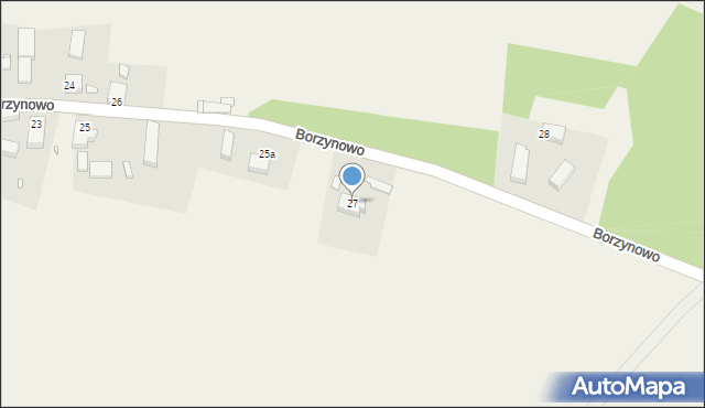 Borzynowo, Borzynowo, 27, mapa Borzynowo