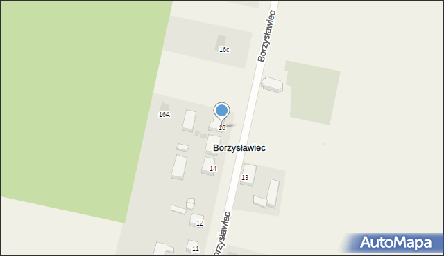 Borzysławiec, Borzysławiec, 16, mapa Borzysławiec