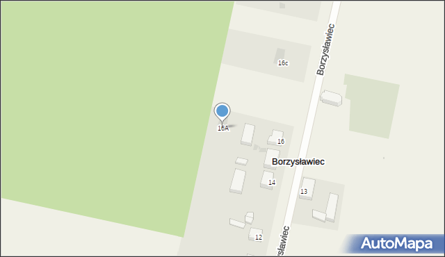 Borzysławiec, Borzysławiec, 16A, mapa Borzysławiec