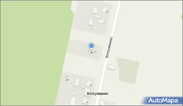 Borzysławiec, Borzysławiec, 16c, mapa Borzysławiec