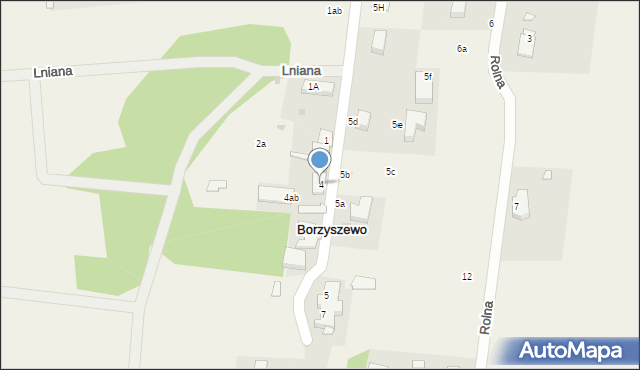 Borzyszewo, Borzyszewo, 4, mapa Borzyszewo