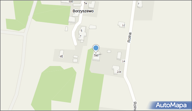 Borzyszewo, Borzyszewo, 5ab, mapa Borzyszewo