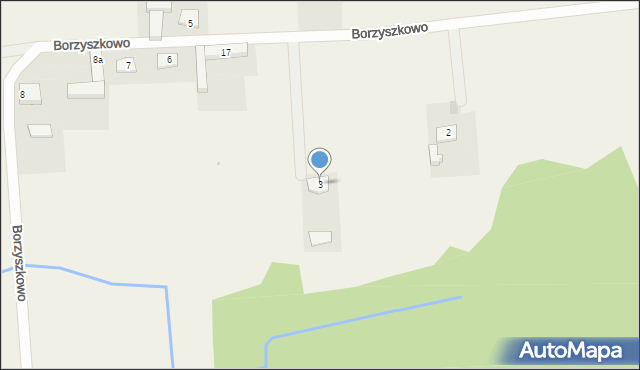 Borzyszkowo, Borzyszkowo, 3, mapa Borzyszkowo