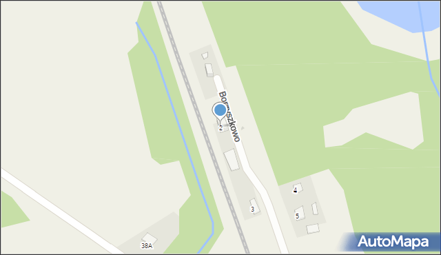 Borzyszkowo, Borzyszkowo, 2, mapa Borzyszkowo