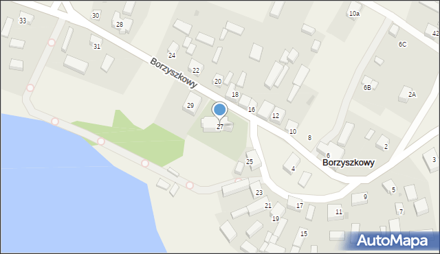 Borzyszkowy, Borzyszkowy, 27, mapa Borzyszkowy