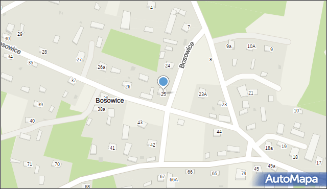 Bosowice, Bosowice, 25, mapa Bosowice