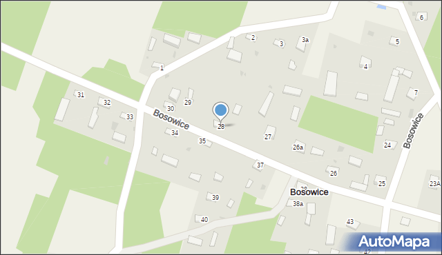 Bosowice, Bosowice, 28, mapa Bosowice