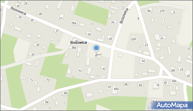 Bosowice, Bosowice, 43, mapa Bosowice