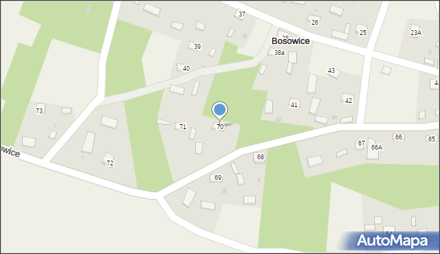 Bosowice, Bosowice, 70, mapa Bosowice