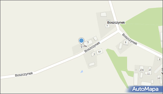 Boszczynek, Boszczynek, 4, mapa Boszczynek