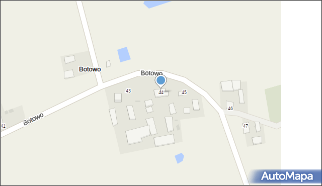 Botowo, Botowo, 44, mapa Botowo