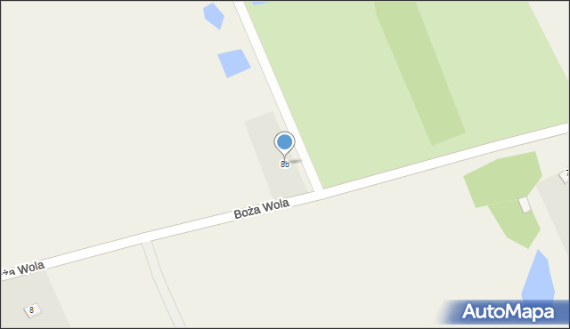 Boża Wola, Boża Wola, 8b, mapa Boża Wola