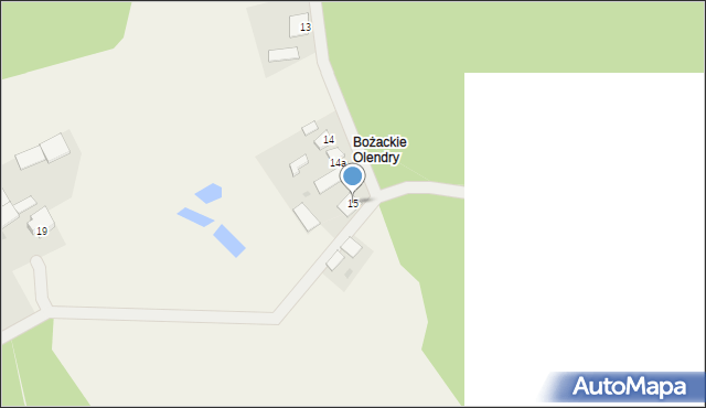 Bożacin, Bożacin, 15, mapa Bożacin