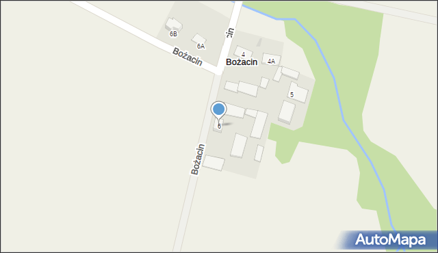 Bożacin, Bożacin, 6, mapa Bożacin