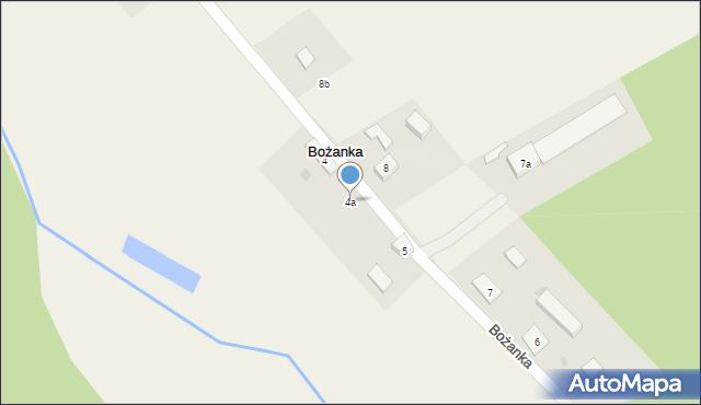 Bożanka, Bożanka, 4a, mapa Bożanka