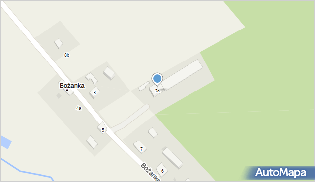 Bożanka, Bożanka, 7a, mapa Bożanka