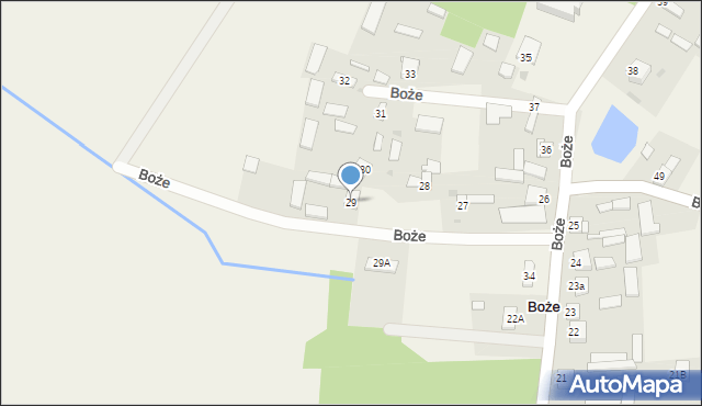 Boże, Boże, 29, mapa Boże