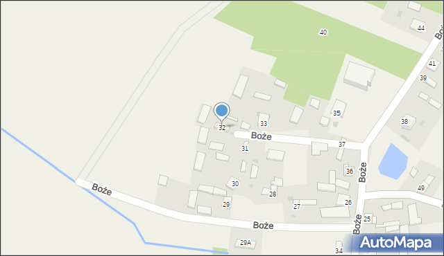 Boże, Boże, 32, mapa Boże