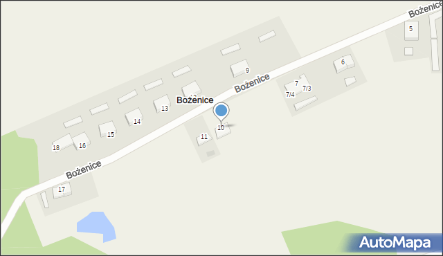 Bożenice, Bożenice, 10, mapa Bożenice