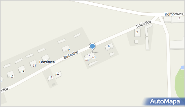 Bożenice, Bożenice, 7/1, mapa Bożenice