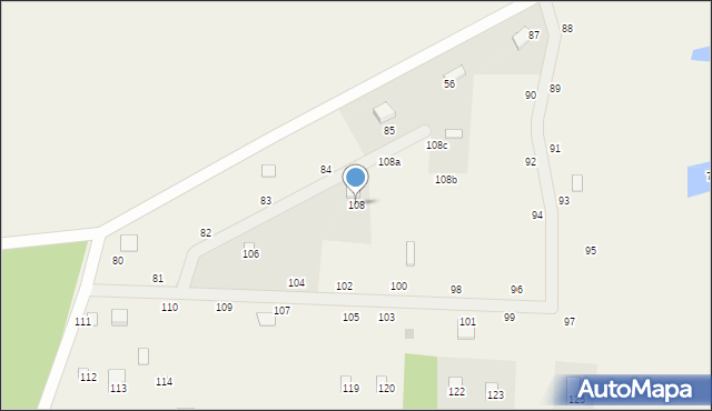 Bożepole Królewskie, Bożepole Królewskie, 108, mapa Bożepole Królewskie