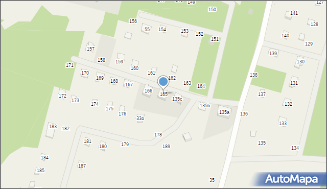 Bożepole Królewskie, Bożepole Królewskie, 165, mapa Bożepole Królewskie