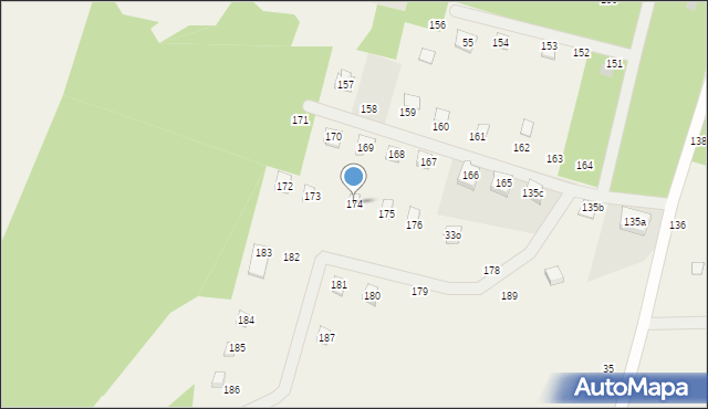 Bożepole Królewskie, Bożepole Królewskie, 174, mapa Bożepole Królewskie