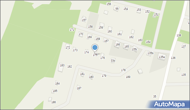 Bożepole Królewskie, Bożepole Królewskie, 175, mapa Bożepole Królewskie