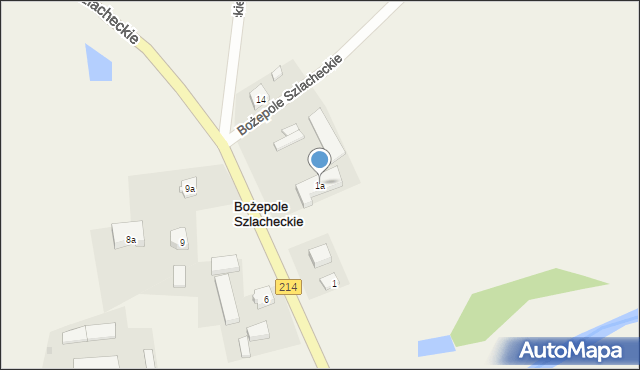 Bożepole Szlacheckie, Bożepole Szlacheckie, 1a, mapa Bożepole Szlacheckie