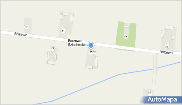 Bożewo, Bożewo, 25, mapa Bożewo