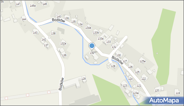 Bożków, Bożków, 132, mapa Bożków