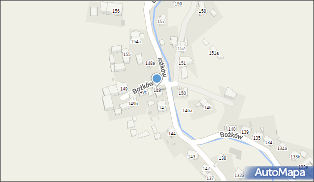 Bożków, Bożków, 148, mapa Bożków