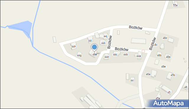 Bożków, Bożków, 44e, mapa Bożków