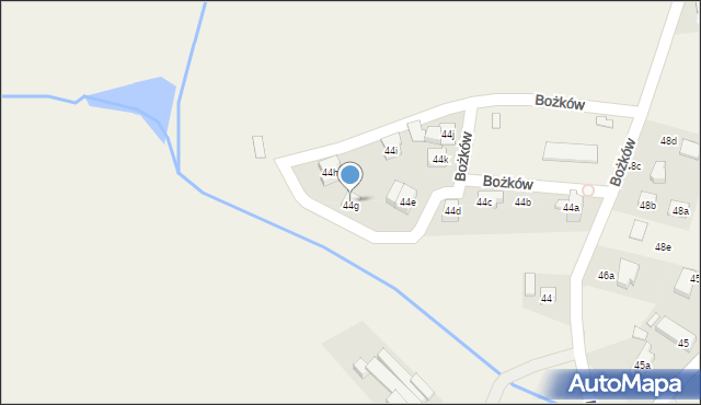 Bożków, Bożków, 44g, mapa Bożków