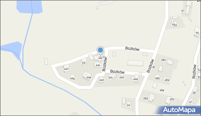 Bożków, Bożków, 44j, mapa Bożków